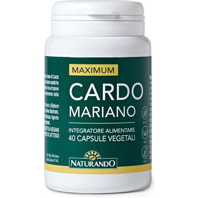 Naturando Maximo Cardo Mariano - Supporto al Fegato - 40 Capsule Vegetali Naturando Maximo Cardo Mariano - Supporto al Fegato - 40 Capsule Vegetali