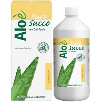 Succo di aloe vera biologico Aloè con polpa - Integratore alimentare Succo di aloe vera biologico Aloè con polpa - Integratore alimentare