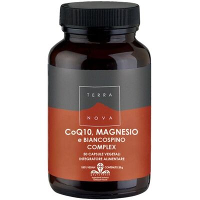 Terra Nova Complesso CoQ10, Magnesio & Biancospino - 50 Vegicaps Terra Nova Complesso CoQ10, Magnesio & Biancospino - 50 Vegicaps