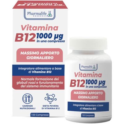 Pharmalife Research Vitacurveg B12 - 100 Compresse Integratore di Vitamina B12 Pharmalife Research Vitacurveg B12 - 100 Compresse Integratore di Vitamina B12