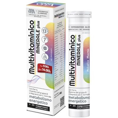 Paladin Pharma Sanavita Multivitaminico Effervescente - Integratore per adulti Paladin Pharma Sanavita Multivitaminico Effervescente - Integratore per adulti
