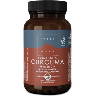 Curcuma Fermentata Terranova - Supporta Biodisponibilità - Integratore Vegano Curcuma Fermentata Terranova - Supporta Biodisponibilità - Integratore Vegano