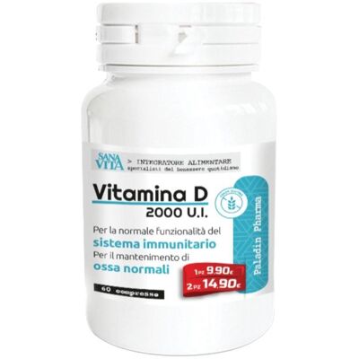 Paladin Pharma SpA Sanavita Vitamina D - 60 compresse Paladin Pharma SpA Sanavita Vitamina D - 60 compresse