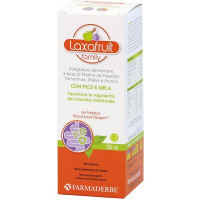 Farmaderbe Srl Laxafruit Family - Supporto digestivo 200ml Farmaderbe Srl Laxafruit Family - Supporto digestivo 200ml