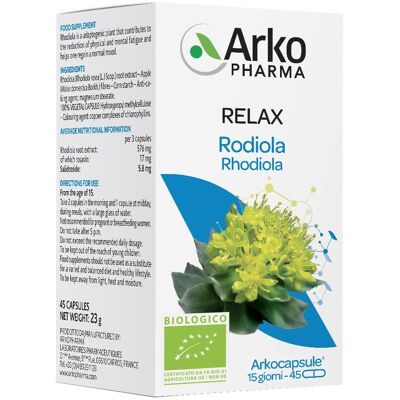 Arkofarm Srl Rhodiola Bio 45 Capsule - Integratore alimentare Arkofarm Srl Rhodiola Bio 45 Capsule - Integratore alimentare