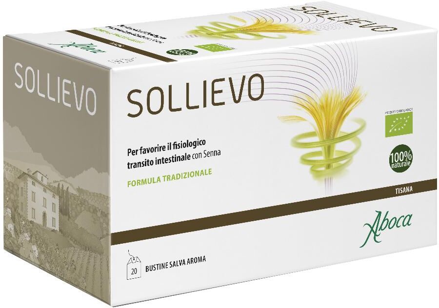 Aboca Sollievo Bio Tisana Benessere Intestinale 20 Bustine - Tisana Naturale per la Salute dell'Intestino