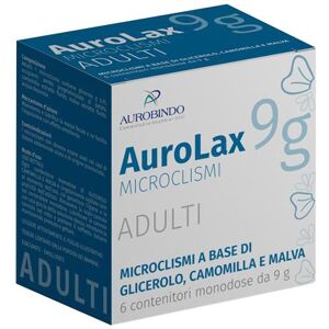 Aurobindo Pharma Italia Srl Aurolax Microclismi Adulti 6 Monodose 9g - Trattamento Stitichezza Occasionale