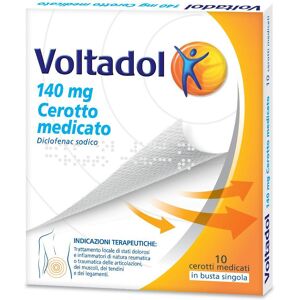 Haleon Ch Voltadol - 10 Cerotti Medicati per il Trattamento dei Dolori Muscolari e Articolari