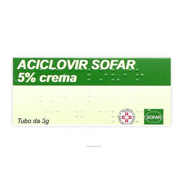 alfasigma paraf aciclovir sofar 5% crema 3g - trattamento antivirale per herpes labiale