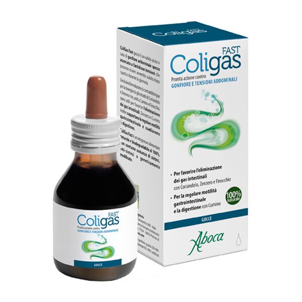 aboca spa societa' agricola aboca - coligas fast gocce 75ml: pronta azione contro gonfiore e tensioni addominali