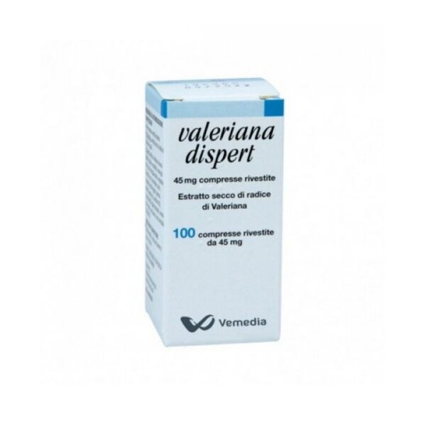 vemedia manufacturing b.v. valeriana dispert vemedia 100 compresse rivestite da 45mg