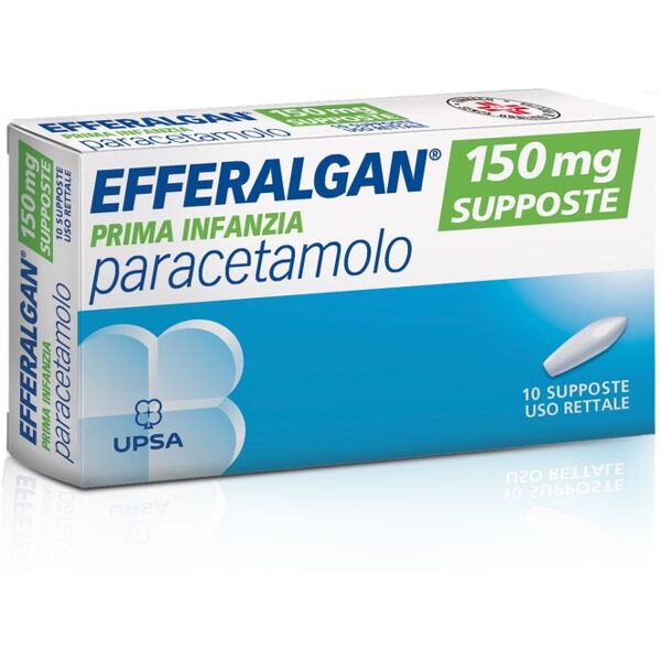 upsa italy srl efferalgan prima infanzia 10 supposte 150mg - paracetamolo per bambini