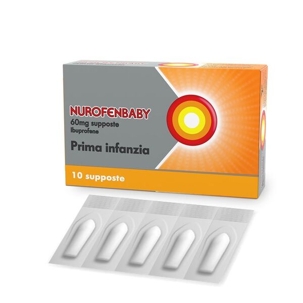 reckitt benckiser h.(it.) spa nurofen baby - prima infanzia 10 supposte 60mg - sollievo delicato per i più piccoli