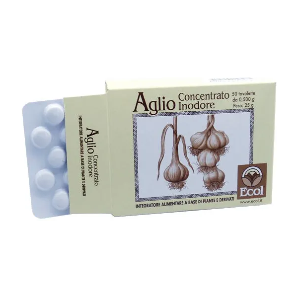 ecol sas ecol aglio concentrato inodore 50 tavolette 0.5g