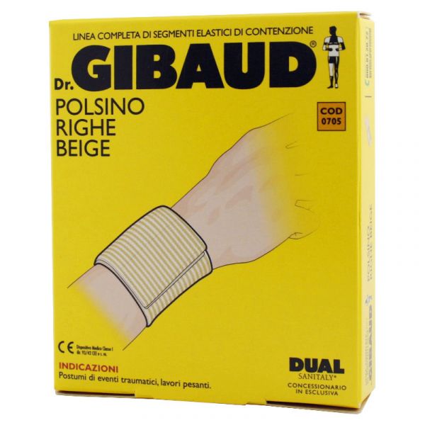 dual sanitaly spa soc.benefit dr. gibaud polsino a righe  beige velcr cm8 taglia 3