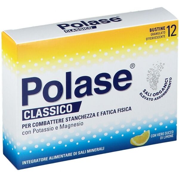 haleon italy srl polase classico - integratore energetico, 12 buste gusto limone