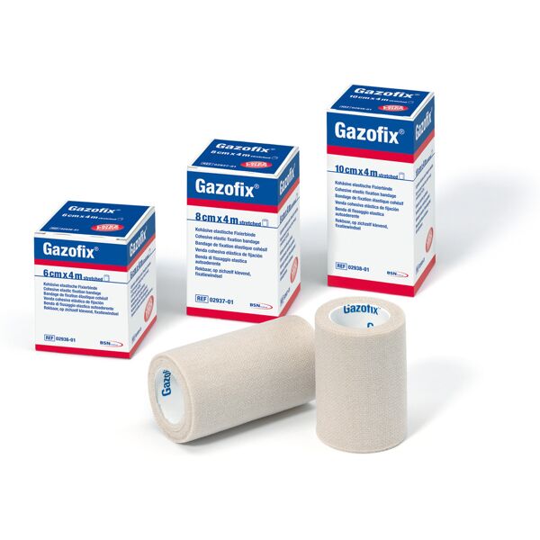 bsn medical gazofix - benda elastica autoadesiva 12x4 cm, confezione singola