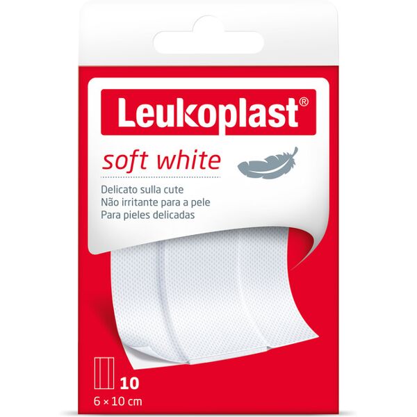 bsn medical leukoplast soft white cerotti 1mx6cm 10 pezzi - protezione delicata per pelli sensibili