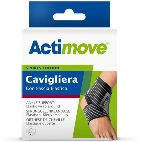 essity italy spa cavigliera elastica actimove - sport taglia s, supporto per caviglia, fascia elasticizzata