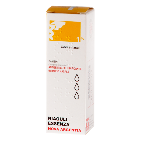 nova argentia niaouli essenza bambini 1% gocce nasali 10g