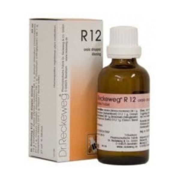 dr.reckeweg & co. gmbh reckeweg r12 gocce 22ml - rimedio omeopatico per disturbi vascolari