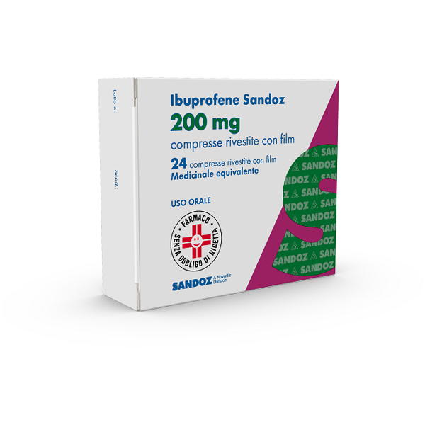 sandoz ibuprofene sand*24cpr riv 200mg