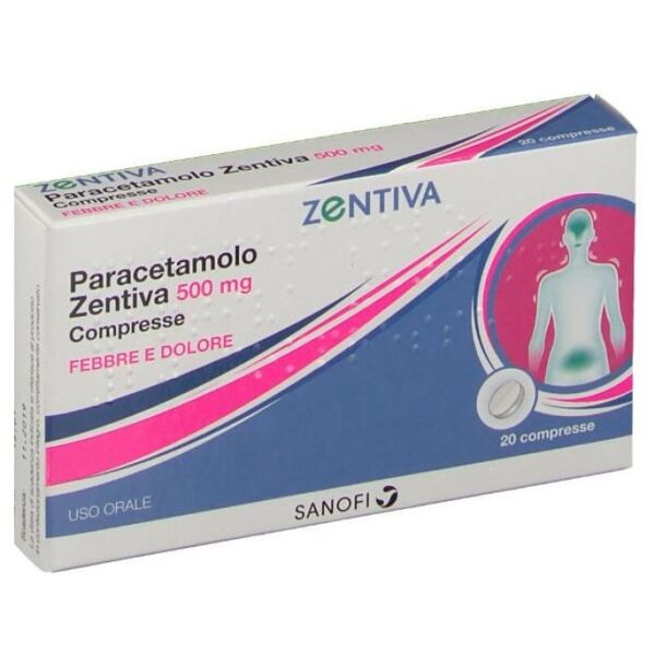 zentiva italia srl paracetamolo zen*20cpr 500mg