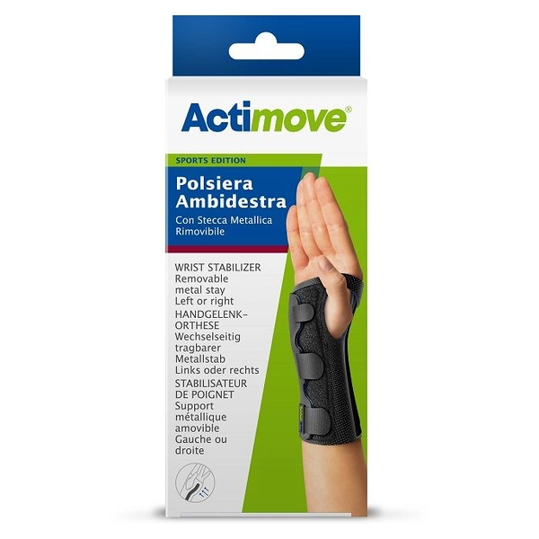 essity italy spa actimove sport polsiera steccata taglia s - supporto anatomico per polso durante l'attività sportiva