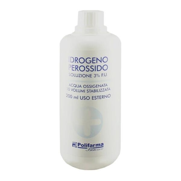 polifarma benessere srl perossido idrogeno 3% - disinfettante 200 ml