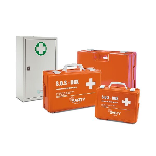safety spa safety cassetta pronto soccorso vuota plastica tipo c