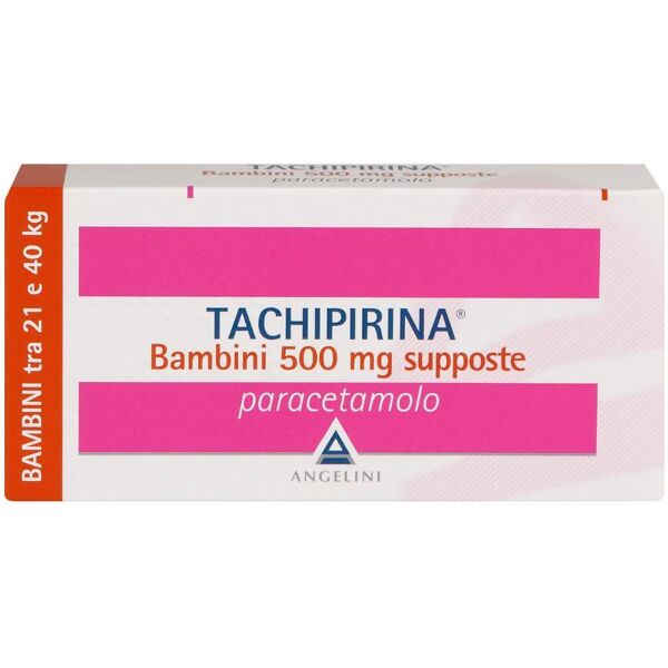 angelini (a.c.r.a.f.) spa angelini tachipirina* 10 supposte bambini 500mg: trattamento per febbre e dolore