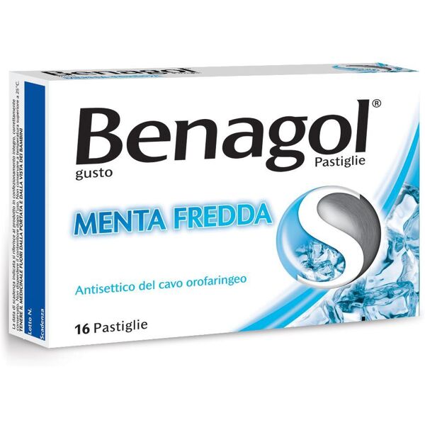 reckitt benckiser h.(it.) spa benagol - 16 pastiglie gusto menta fredda, lenitivo per la gola