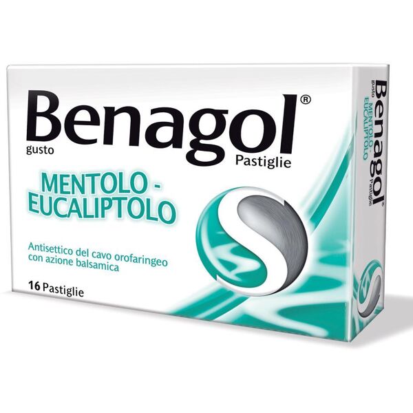 reckitt benckiser h.(it.) spa benagol - 16 pastiglie gusto mentolo-eucalipto, lenitivo per la gola