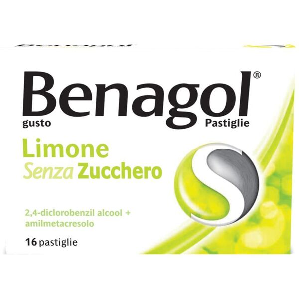 reckitt benckiser h.(it.) spa benagol - 16 pastiglie gusto limone senza zucchero, lenitivo per la gola