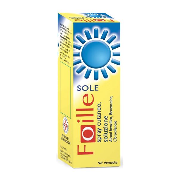 vemedia manufacturing b.v. foille sole spray cutaneo contro ustioni, eritemi e scottature 70 g