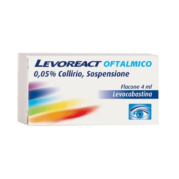 johnson & johnson spa levoreact oftalmico collirio sospensione 0,5mg 4ml - trattamento efficace per congiuntiviti allergiche
