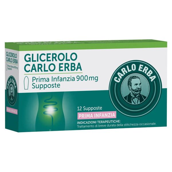 johnson & johnson carlo erba prima infanzia 12 supposte glicerina 900mg - trattamento della stitichezza occasionale nei bambini