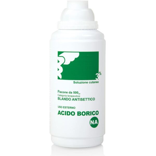 nova argentia srl ind. farm acido borico 3% soluzione cutanea 500ml - antisettico e decongestionante