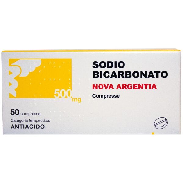 nova argentia sodio bicarbonato 50 compresse - integratore per iperacidità gastrica e altro