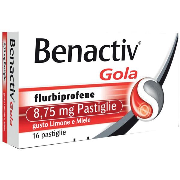 reckitt benckiser benactiv gola - 16 pastiglie gusto limone e miele