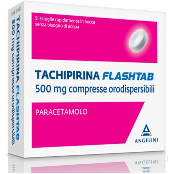 angelini (a.c.r.a.f.) spa angelini tachipirina flashtab 500 mg 16 compresse: trattamento per il dolore e la febbre