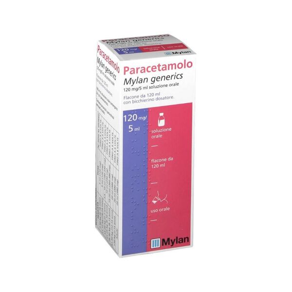 mylan spa paracetamolo 120mg/5ml soluzione orale 120 ml