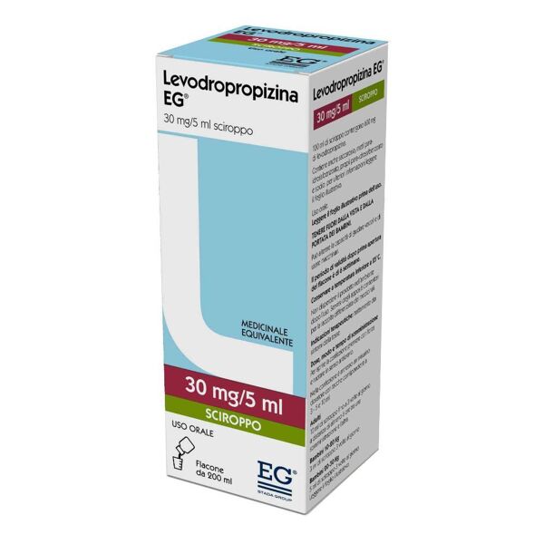 eg generici levodropropizina 30 mg/5 ml sciroppo - sedativo della tosse 200 ml