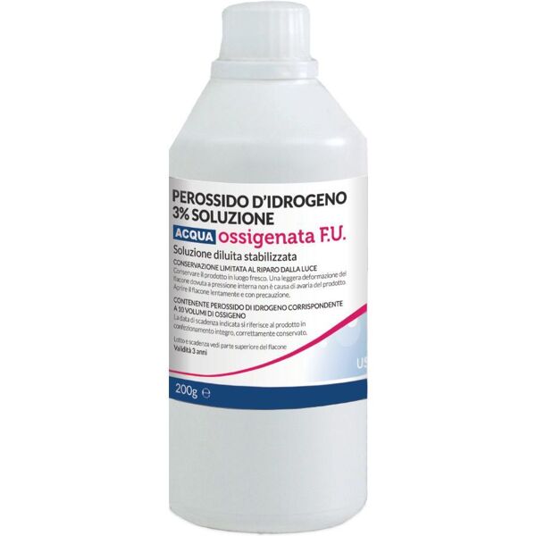 nova argentia srl ind. farm acqua ossigenata f.u. 3% 10 volumi 200g - soluzione per disinfezione e igiene - marca di qualità