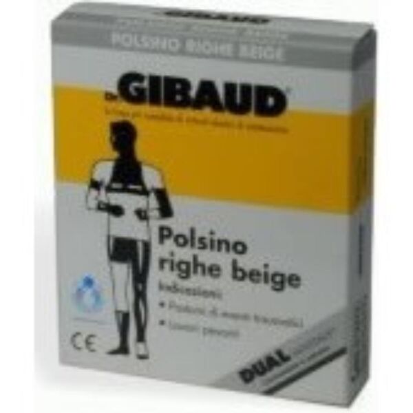 dual sanitaly spa soc.benefit dr. gibaud polsino a righe  beige velcr cm8 taglia 1