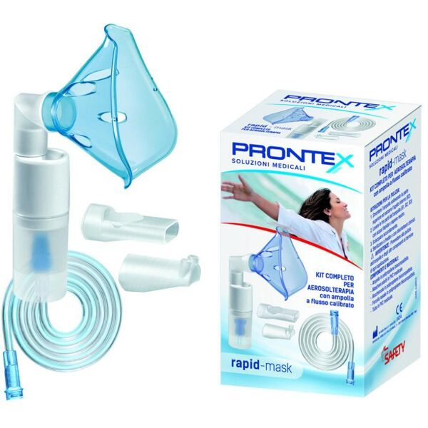 safety spa prontex rapid mask kit universale completo per aerosolterapia