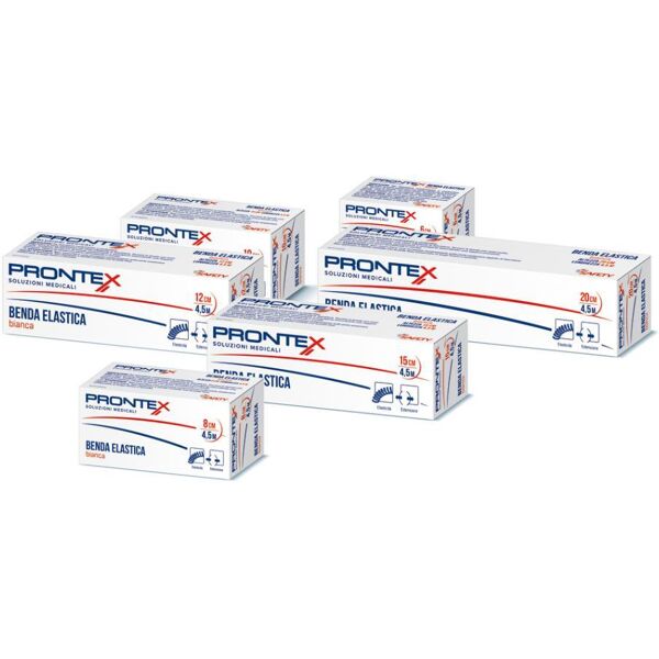 safety spa prontex benda elastica bianca 4,5mx10cm