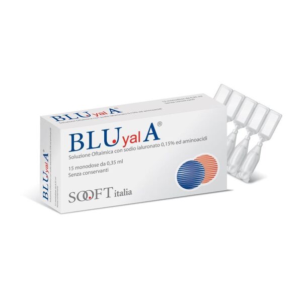 fidia farmaceutici spa blu yal a - soluzione oftalmica 15 flaconcini da 0,35ml