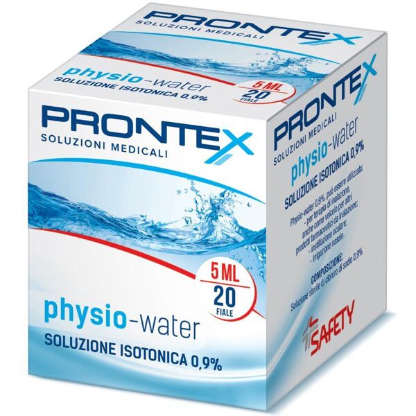 safety prontex physio-water isotonic soluzione fisiologica isotonica, 20 fiale x 5ml