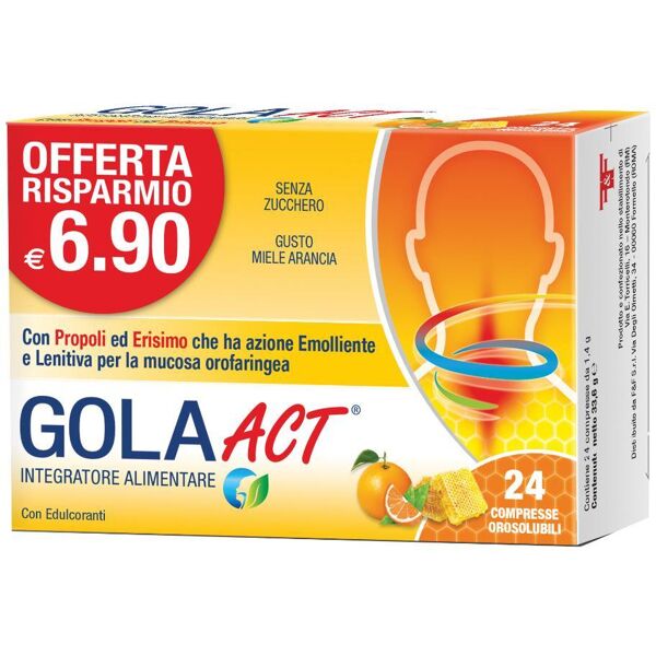 f&f srl gola act miele arancia - integratore alimentare  62,4 g